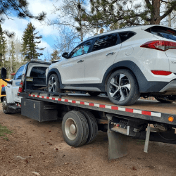 Seven1nine Towing SUV Loaded on Truck 